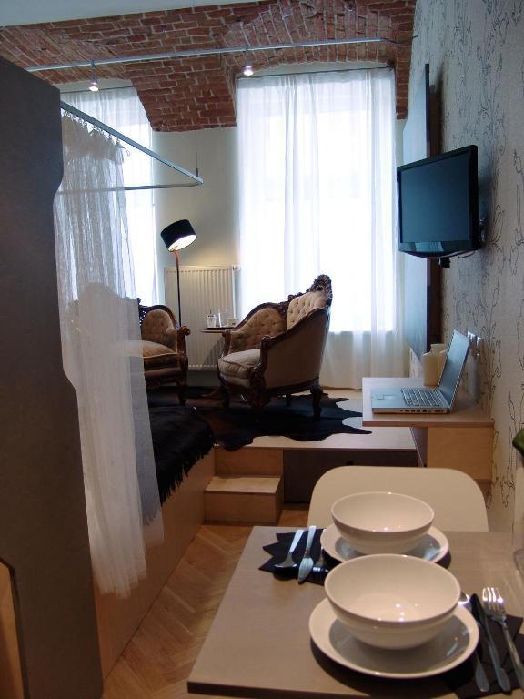 Wanz'Inn Design Appartements Wien Rum bild